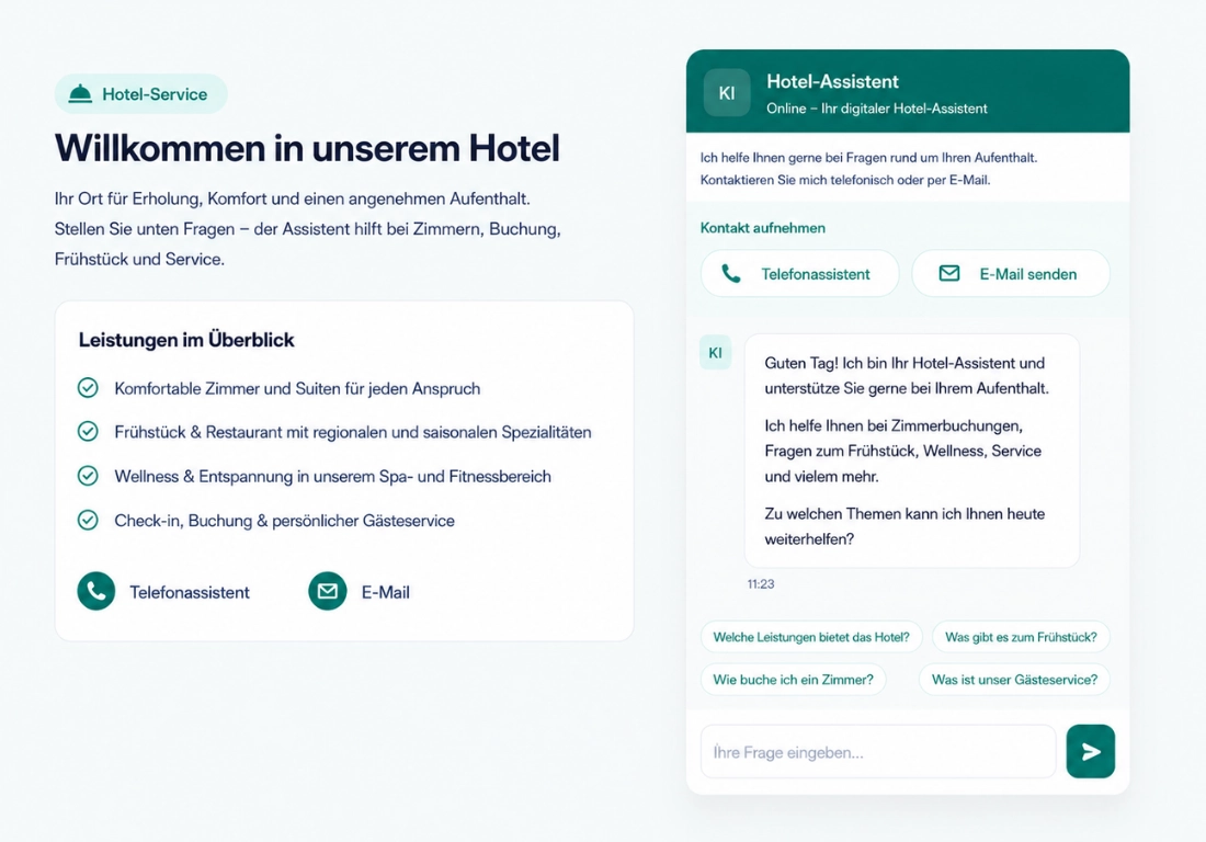 KI-Telefonassistent und Chatbot